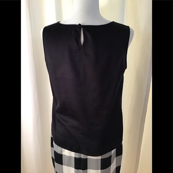 TALBOTS Black Shell with Ruffle Embelishment - Picture 7 of 8